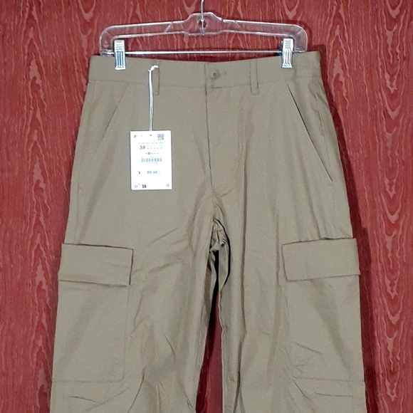 ZARA ORIGINS KHAKI/BROWN CARGO WORK PANTS SIZE US 30 NWT